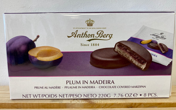Marzipan Medallions w/ Plum & Madeira – Ingeborg's Danish Chocolates Inc.